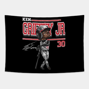 Ken Griffey Jr. Cincinnati Cartoon Tapestry