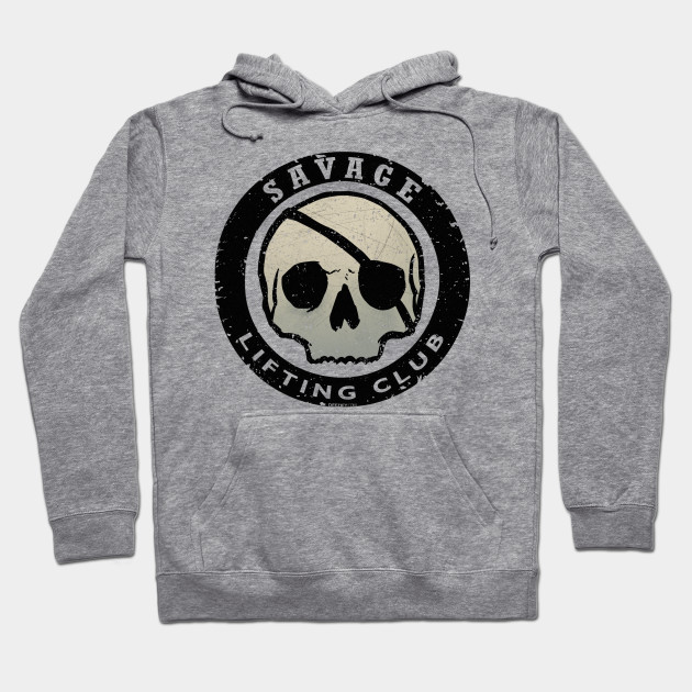 SAVAGE LIFTING CLUB HOODIE. - BLACK