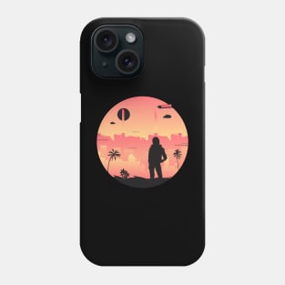 Entering Night City sunset pacifica female Phone Case