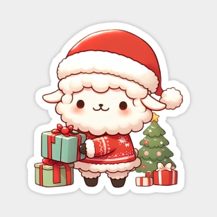 Cute Christmas Sheep Magnet