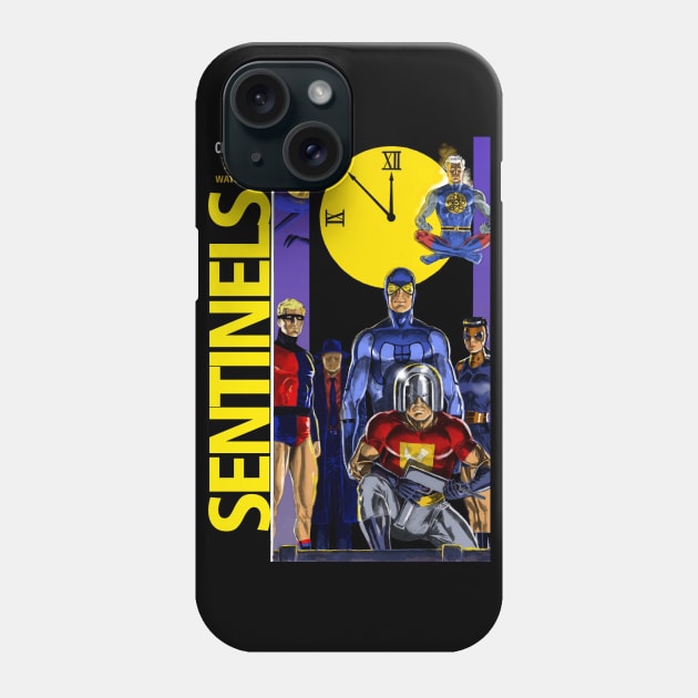 Watchmen: original Charlton characters on a Watchmen cover design Phone Case by thecountingtree