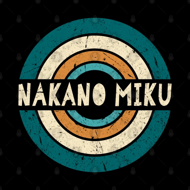 Retro Styles Miku Name Birthday 70s 80s 90s Circle by Amir Dorsman Tribal