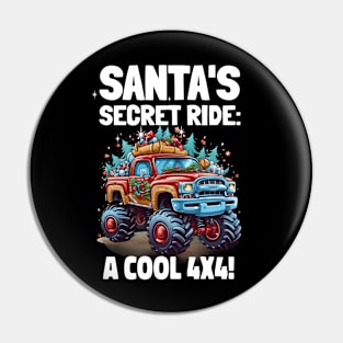 Santa's secret ride: A cool 4x4 Pin