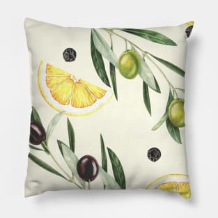 Olives pattern texture Pillow