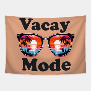 Vacay mode, summer vacation design Tapestry