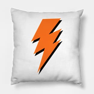 Orange Triple Lightning Bolt Pillow