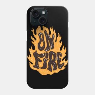 on fire Phone Case