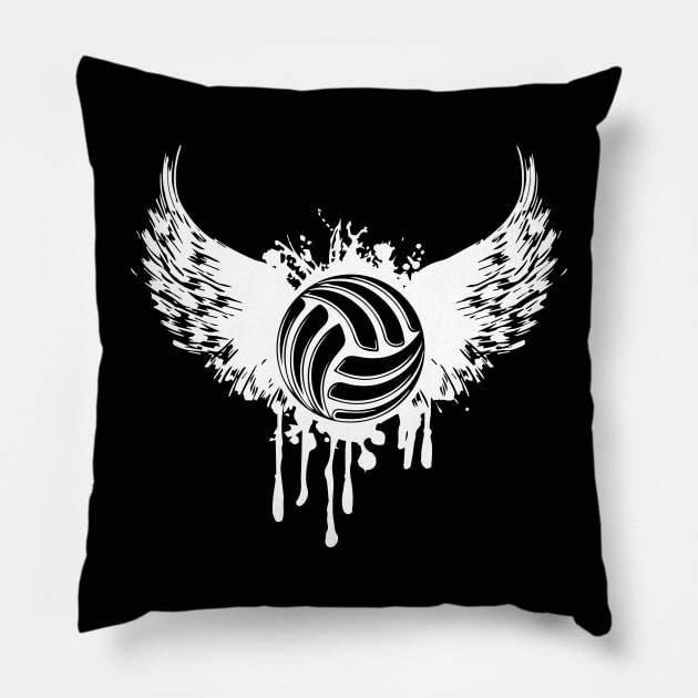 volleyball desing art Pillow by SGcreative