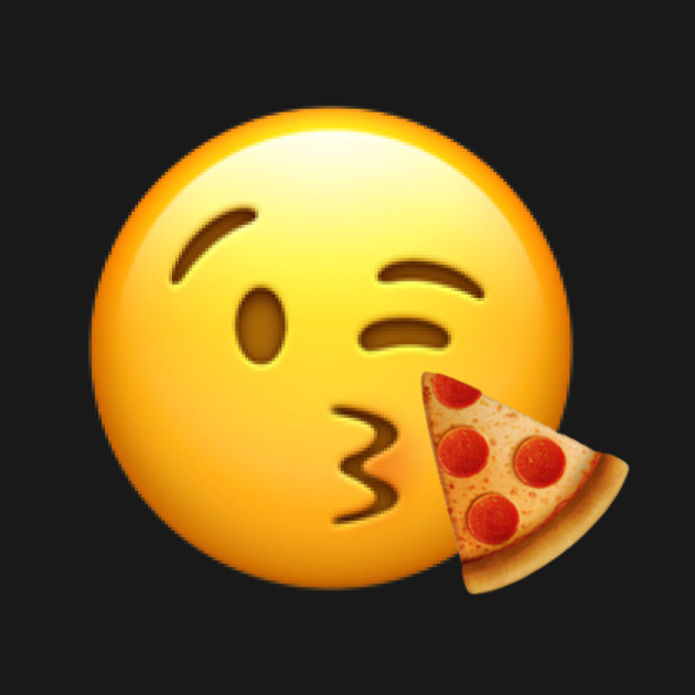 I love Pizza Emoji Great Gift For Kids Women Man Love Family