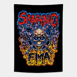 Sanano Skull Tapestry