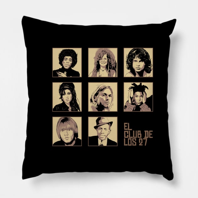 the27club Pillow by CLUB SOCIAL ENTENDIDOS