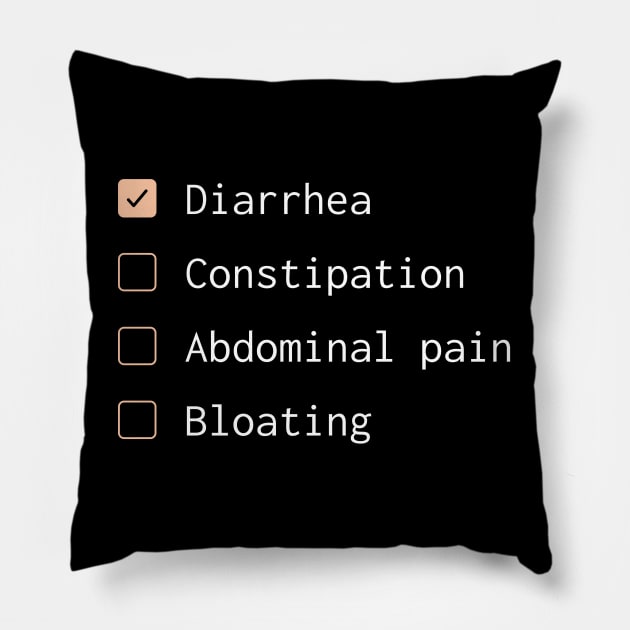 Gastroenterologist check list Gastroenterology Pillow by MedicineIsHard