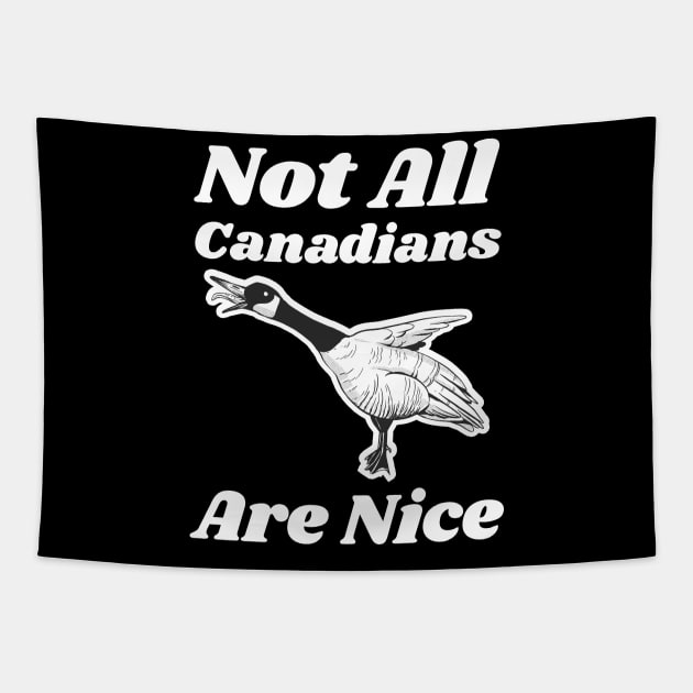 Funny Canada Goose Tapestry by SunburstGeo