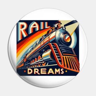 Train Vintage, Rail Dreams Pin