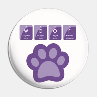 Science Dawg Pack Woof Pin