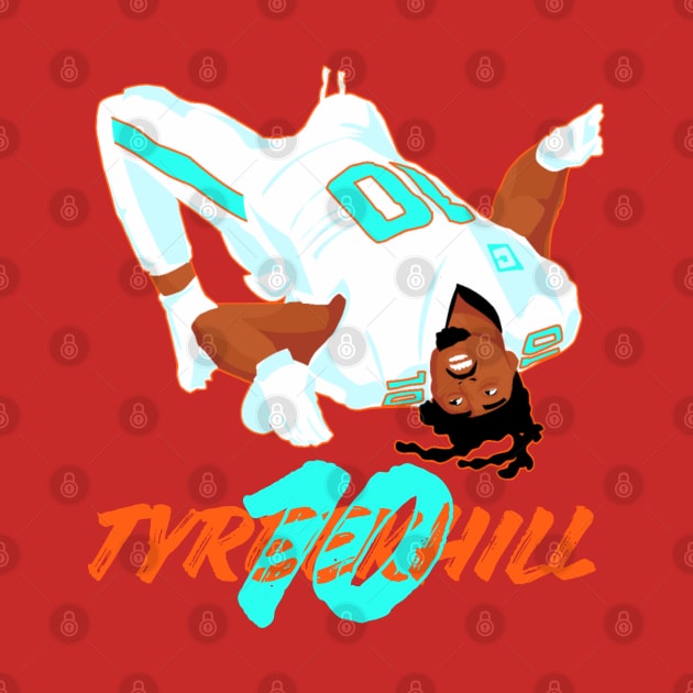 Tyreek Hill 10 - miami dolphins by Qrstore