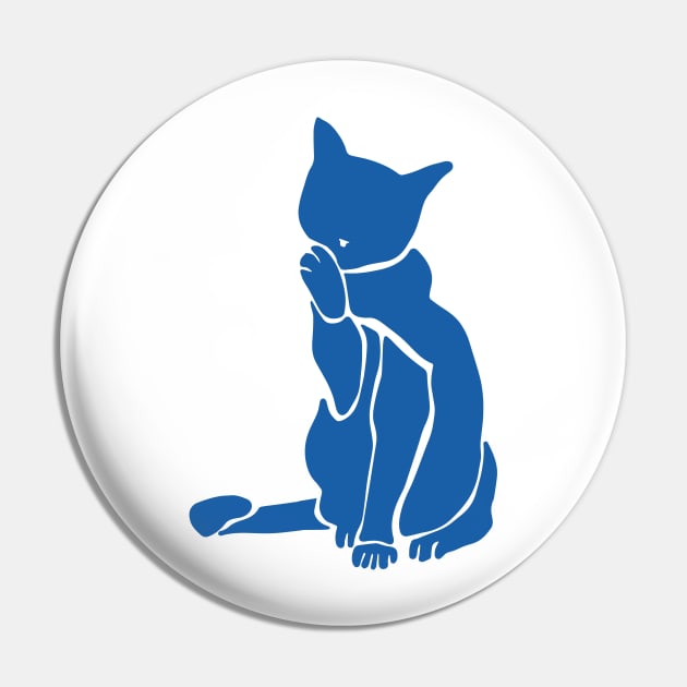 Matisse's Cat Var 1. in Blue Pin by ECMazur