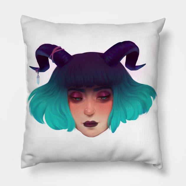 Witch of Pondering Pillow by steampunk-waltz