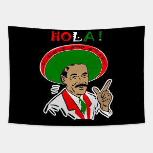 Hola Adios MF Front and Back Print Tapestry