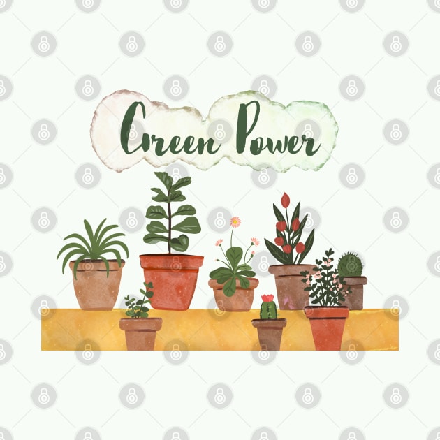 Green power pots by Mimie20