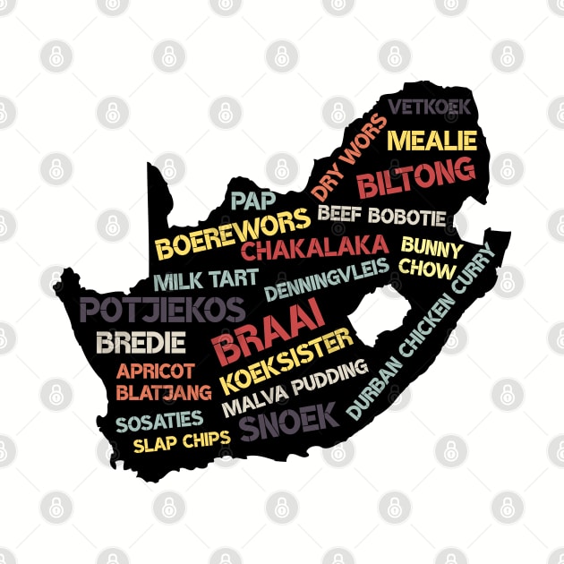South Africa Food Map by BraaiNinja