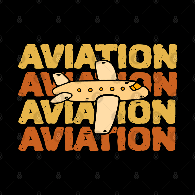 Aviation Typography Earthy Color Repeated Style by Inspire Enclave