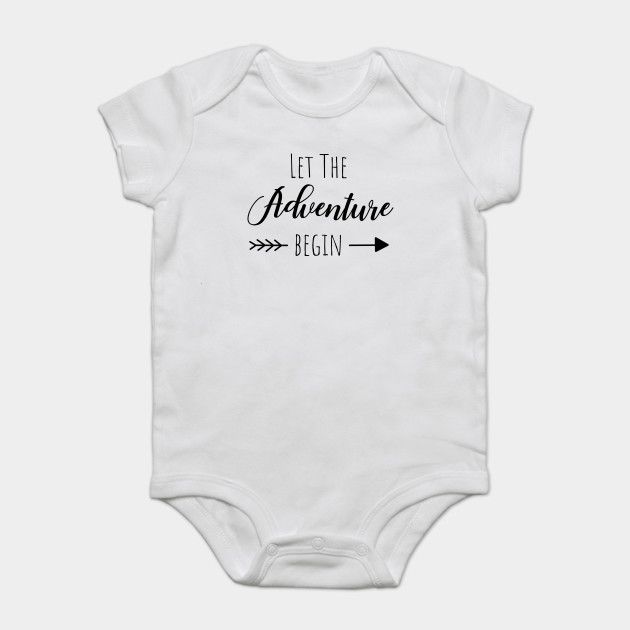 let the adventure begin onesie