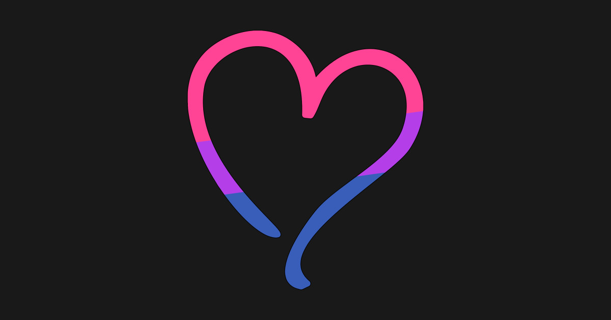 Lgbt rainbow and bisexual pride flag heart baby one