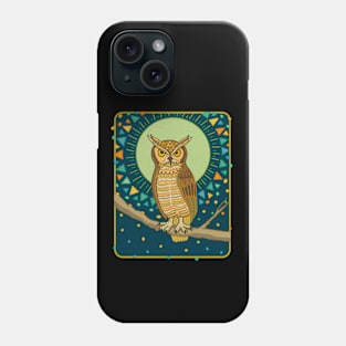 MID CENTURY GOTHIC Great Horned Owl Phone Case