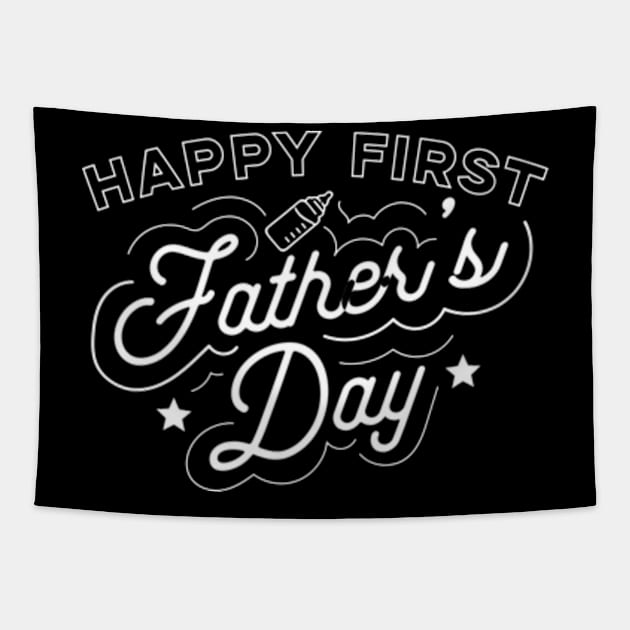 Happy First Father's Day Tapestry by deadright