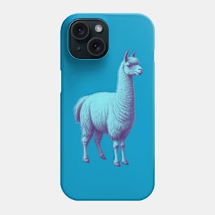 Blue Llama Phone Case