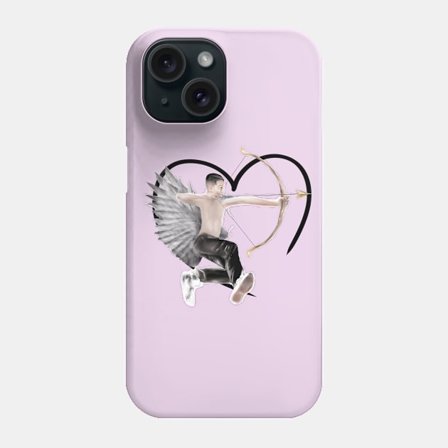 Cupid Takes Aim Phone Case by R.S.G