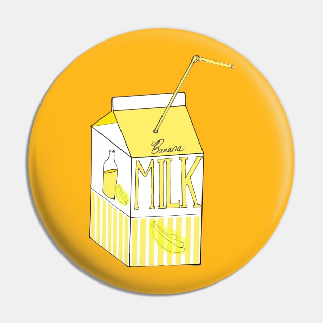 Banana Milk Pin by Kcael