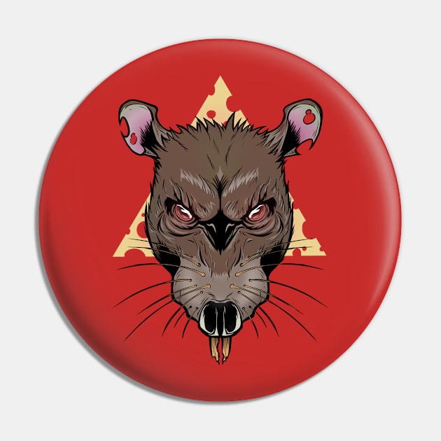 Cheese rat Pin by Penrider