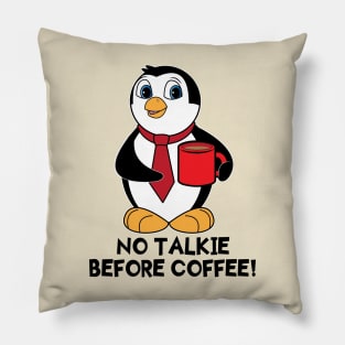 Penguin with Coffee Pillow