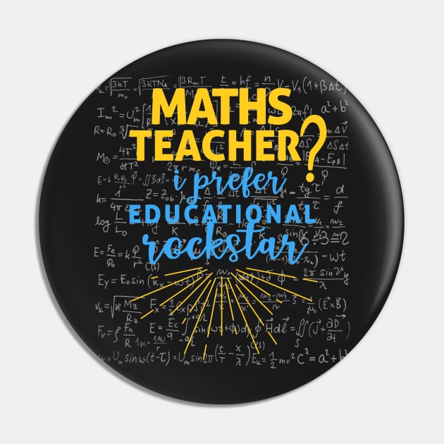 Teacher's day. Maths Teacher? I prefer educational rock star. Pin by Koolstudio