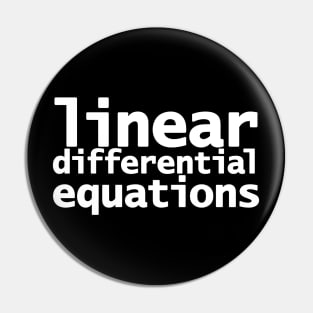 Linear Differential Equations Math Typography White Text Pin