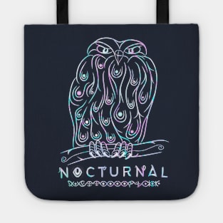 NOCTURNAL HOLOGRAM OWL Tote