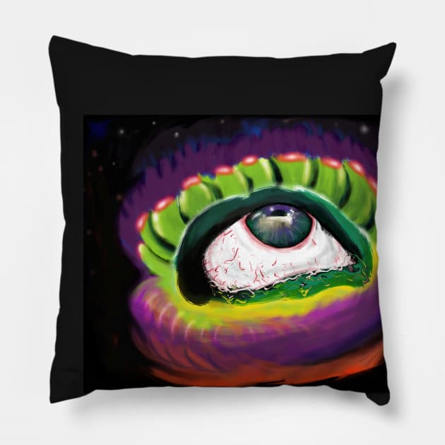 eyes crying sky Pillow by IconAge