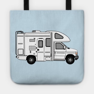 Campervan cartoon illustration Tote