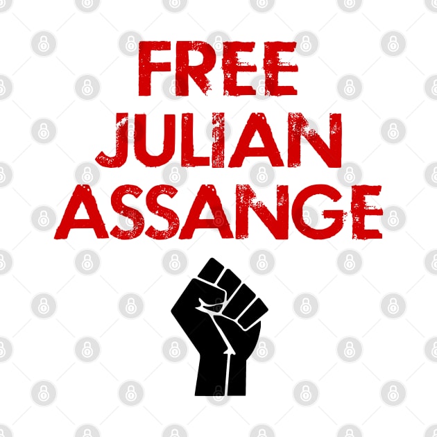 Free, don't extradite Assange. We stand with Assange. Hands off Julian. WikiLeaks. Modern day hero. Violation of human rights. Distressed vintage design. Protect free speech by IvyArtistic