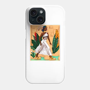 African American Woman Black Afro Melanin beauty Queen Phone Case