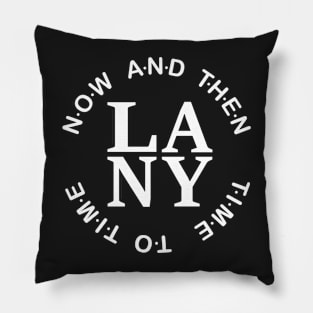 Los Angeles and New York (B and W version) Pillow