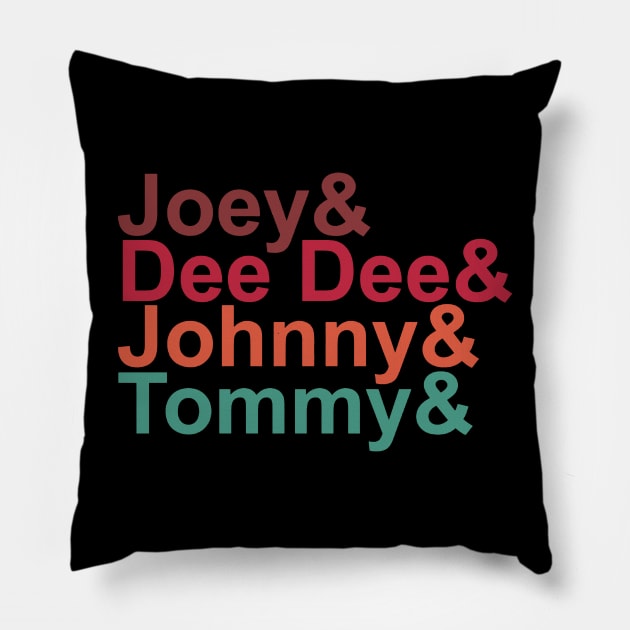 Joey& Dee Dee& Johnny& Tommy& Pillow by jnapoleon