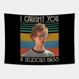 Funny Retro I Caught You A Delicious Bass Tapestry