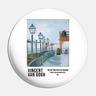 Van Gogh Poster, Terrace And Observation Deck Painting, Museum Exhibition Gift Pin