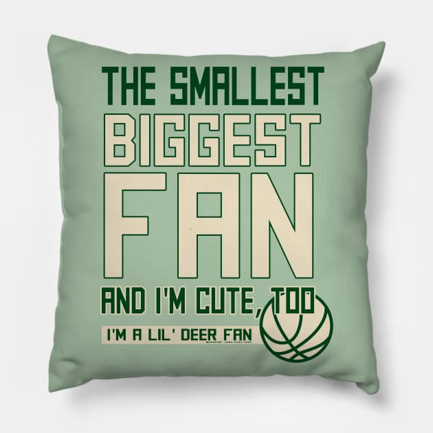 Smallest Biggest fan Pillow by wifecta