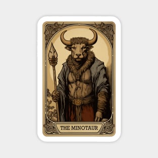 Minotaur Tarot Card Vintage Style Magnet