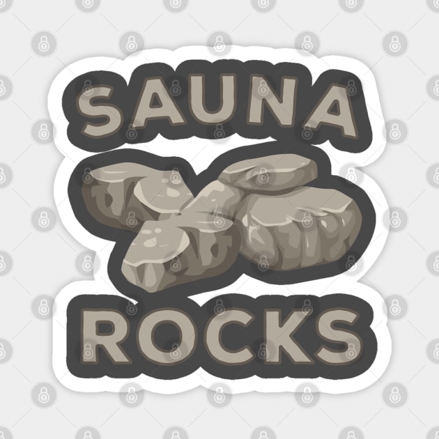 Sauna Rocks Magnet by imotvoksim