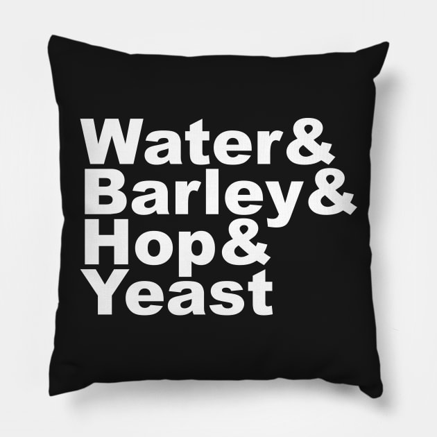 Beer recipe Pillow by MarceloMoretti90